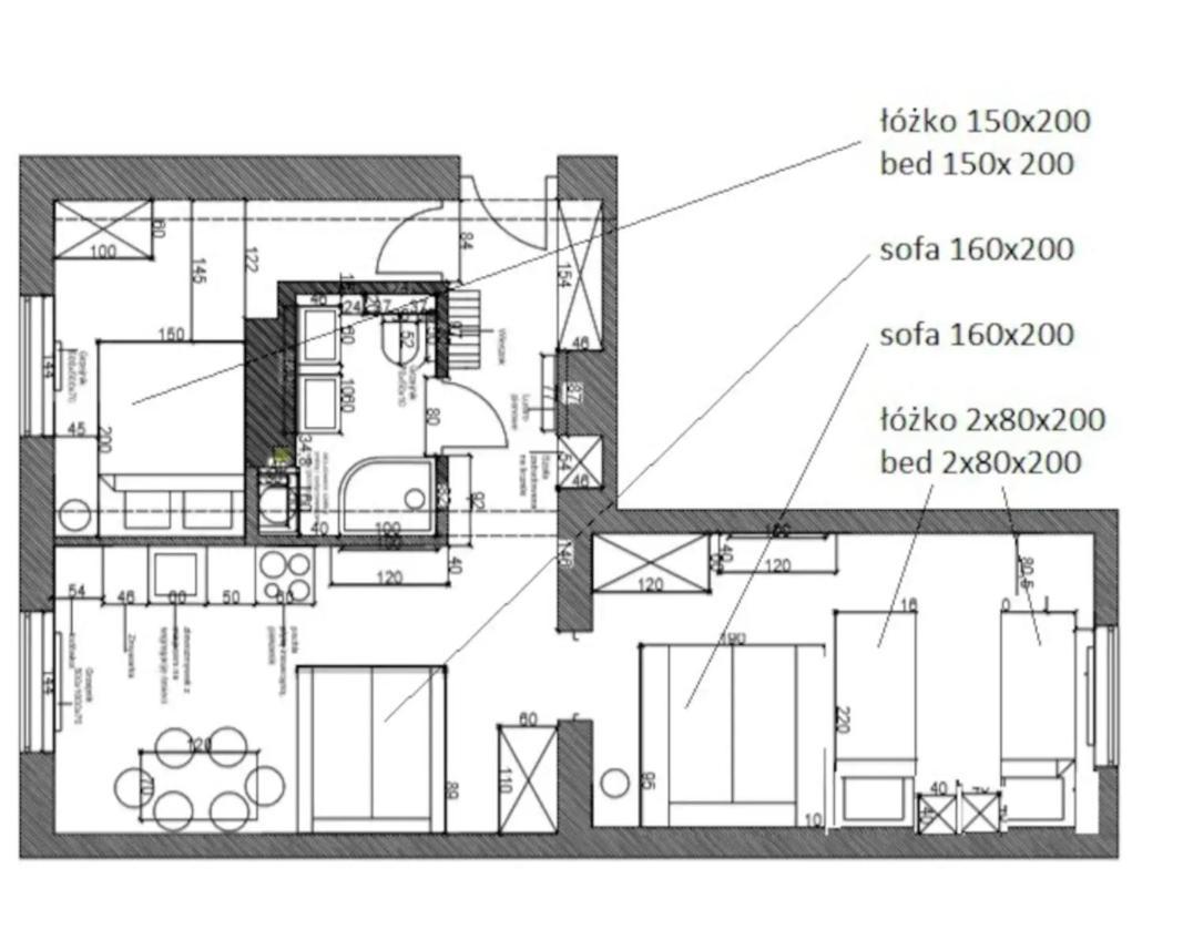 Family Luxury Comfort Old Town Apartament, 1-8, 2 Sypialnie I Salon, Parking W Cenie Danzig Exterior foto